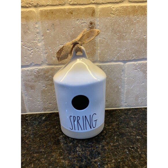 Rae Dunn Ceramic Spring Birdhouse - NWOT - Picture 1 of 4